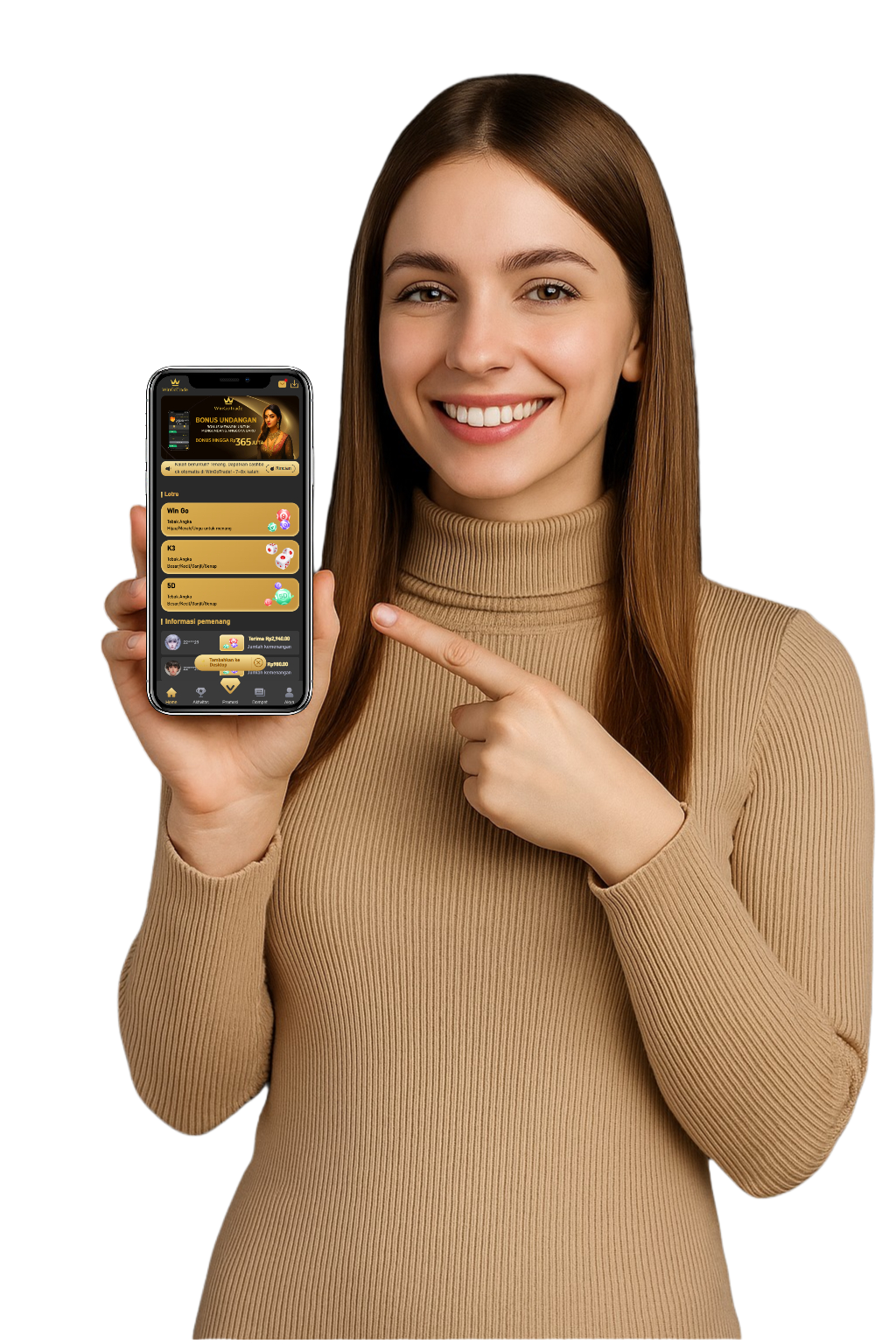Tampilan WinGoTrade